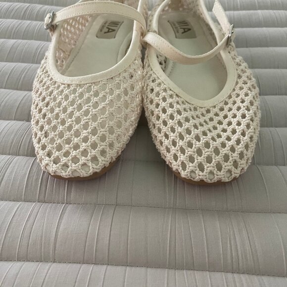 Trending Off White Fishnet Style Mary Jane - Picture 2 of 7